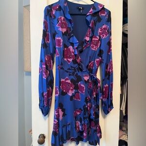 Paige floral wrap dress